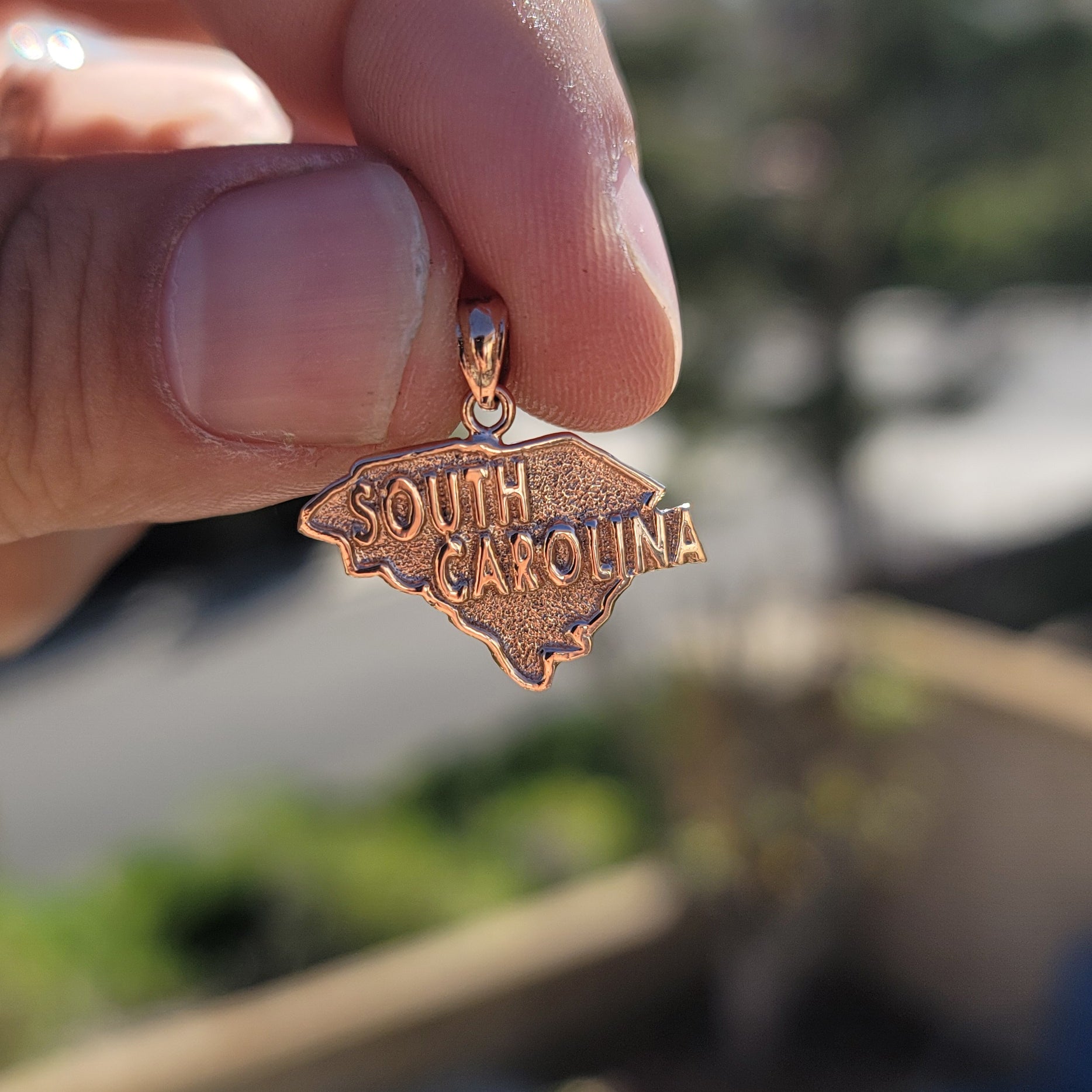 14K or 18K Gold South Carolina Pendant