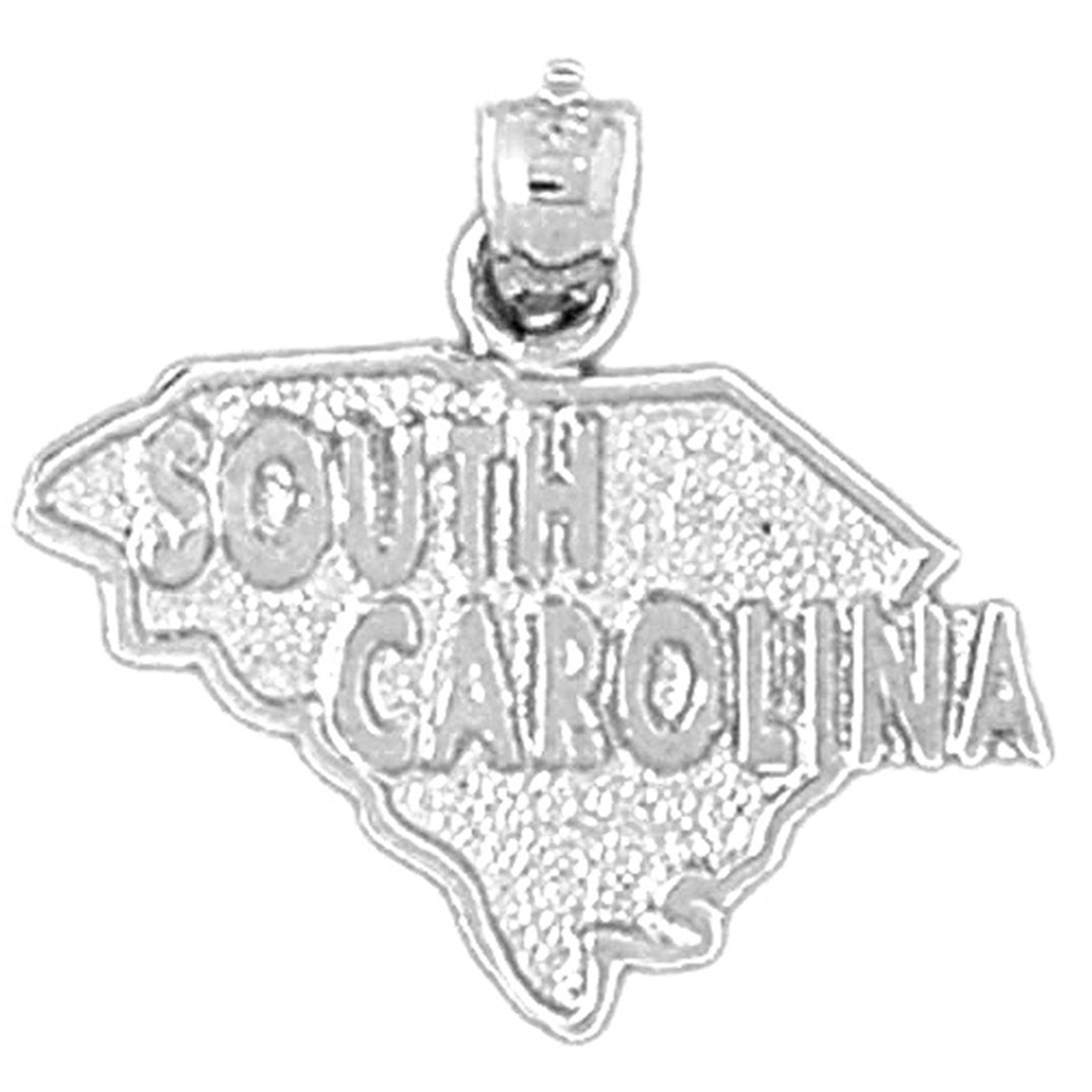 14K or 18K Gold South Carolina Pendant