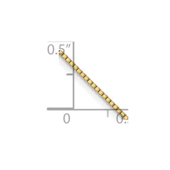 0,7 mm Panzerkette aus 10 Karat Gelbgold