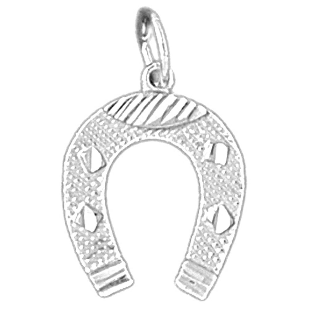 14K or 18K Gold Horseshoe Pendant