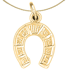 14K or 18K Gold Horseshoe Pendant