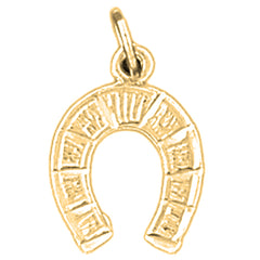 14K or 18K Gold Horseshoe Pendant