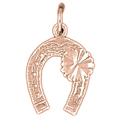 14K or 18K Gold Horseshoe Pendant