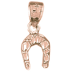 14K or 18K Gold Horseshoe Pendant