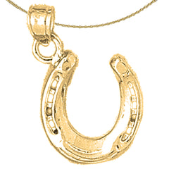 14K or 18K Gold Horseshoe Pendant