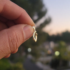 14K or 18K Gold Horseshoe Pendant