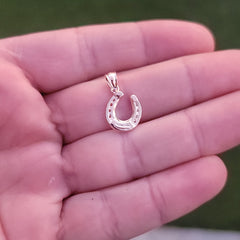 14K or 18K Gold Horseshoe Pendant