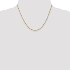 10K Yellow Gold 1.7mm Singapore Chain