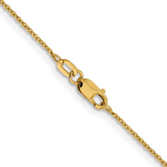 10K Yellow Gold 1.1mm Flat Cable Chain