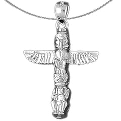 14K or 18K Gold Totem Pole Pendant