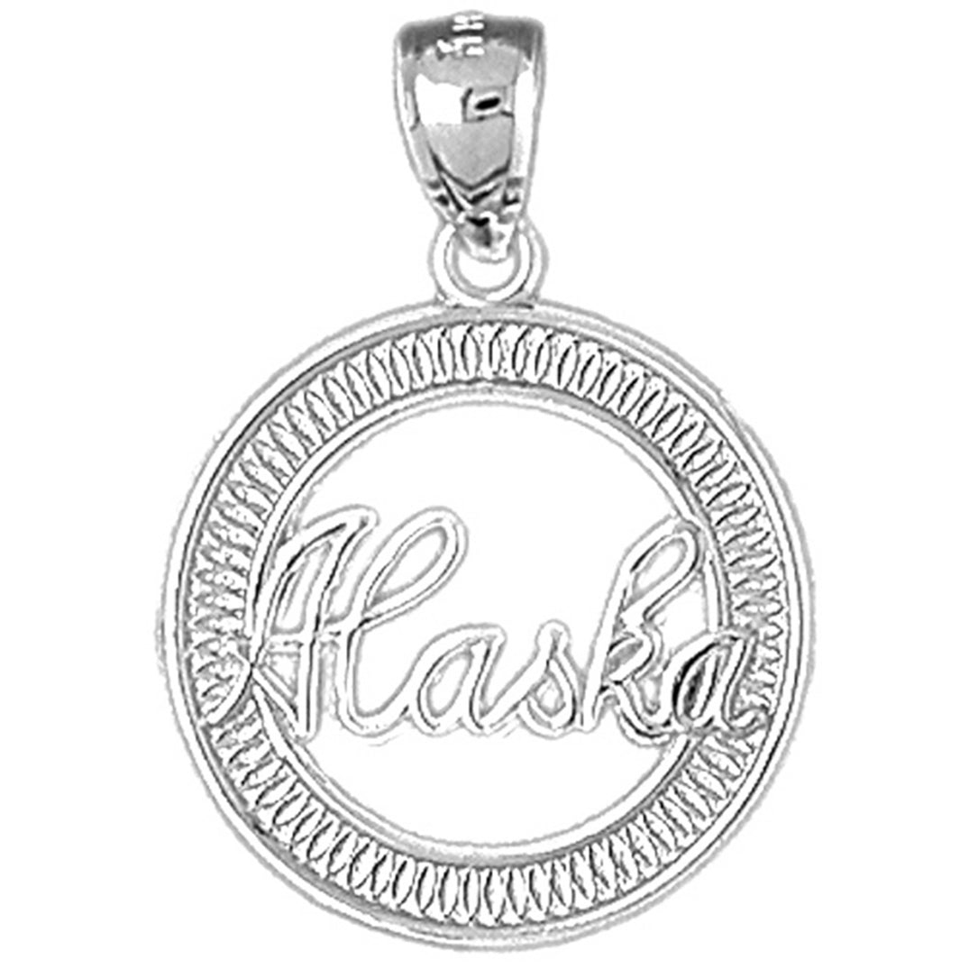 14K or 18K Gold Alaska Pendant