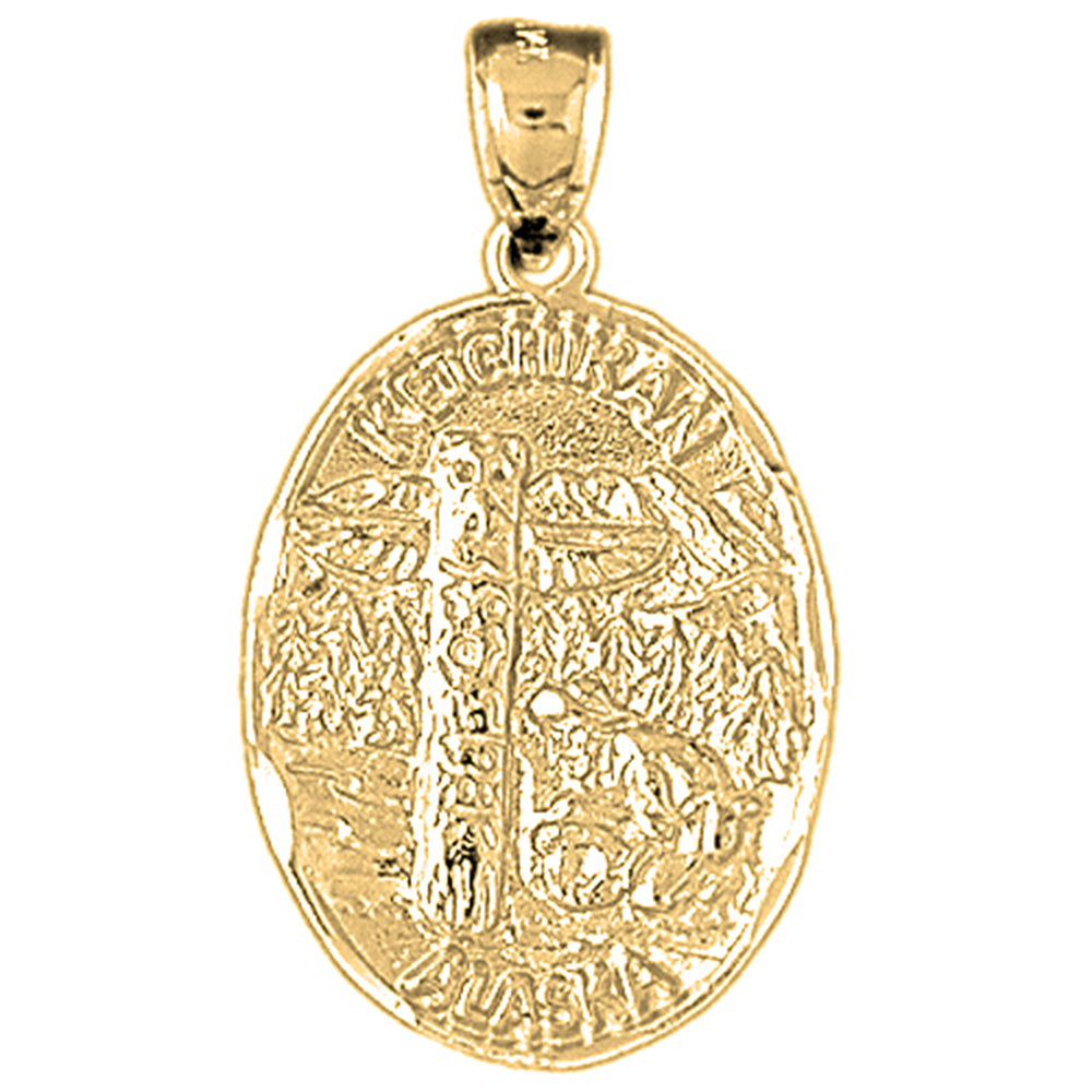 10K, 14K or 18K Gold Ketchikan Alaska Pendant