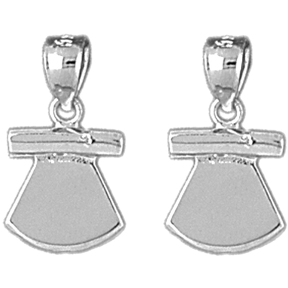 Sterling Silver 19mm Alaskan Fileting Earrings