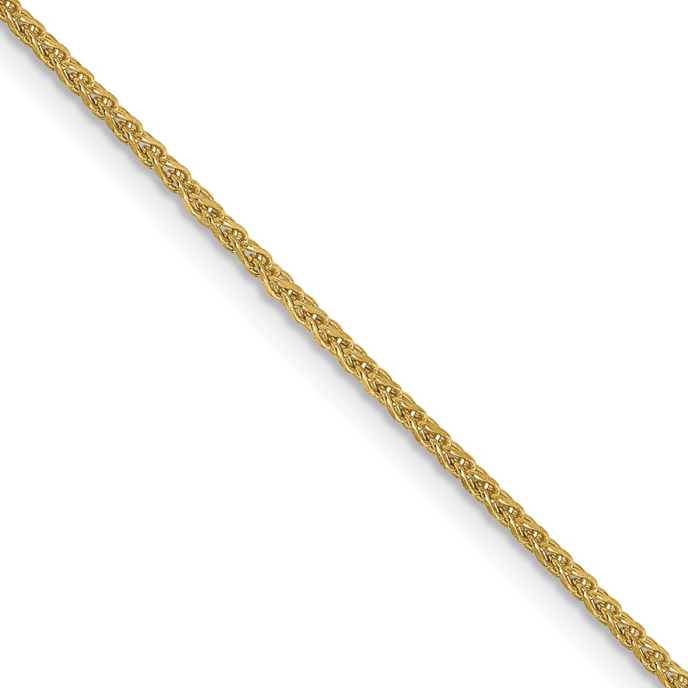 10K Yellow Gold 1.25mm Diamond-cut Spiga Chain