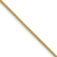 10K Yellow Gold 1.25mm Diamond-cut Spiga Chain