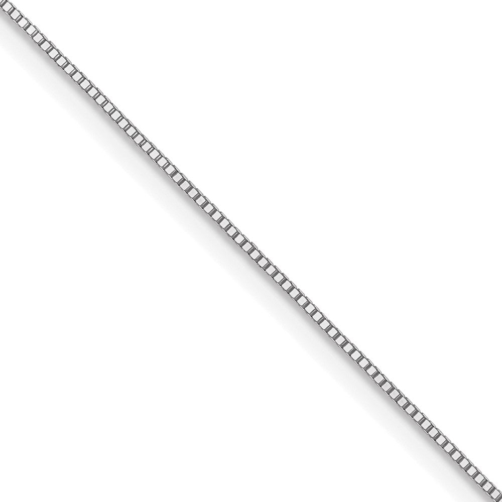 10K White Gold .5mm Box Chain