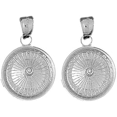 14K or 18K Gold 22mm Roulette Earrings