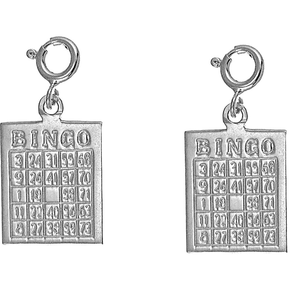 14K or 18K Gold 22mm Bingo Earrings