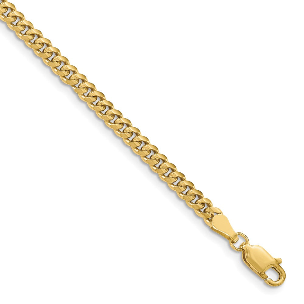 10K Yellow Gold 3.5mm Solid Miami Cuban Chain