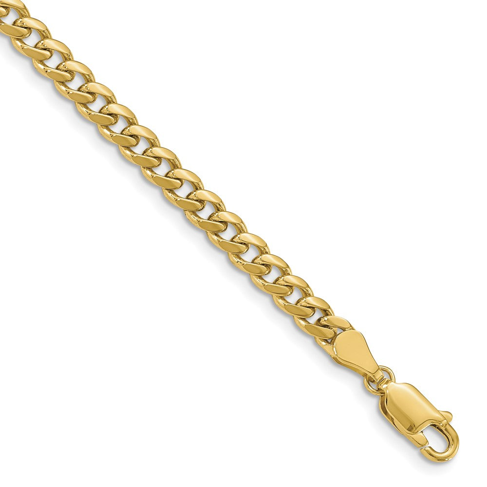 10K Yellow Gold 4.25mm Solid Miami Cuban Chain