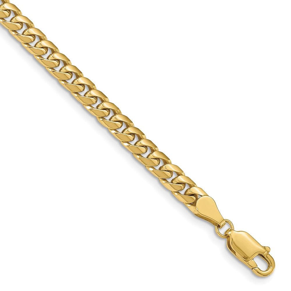 10K Yellow Gold 4.3mm Solid Miami Cuban Chain
