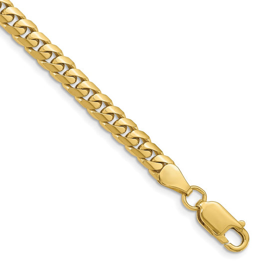 10K Yellow Gold 5mm Solid Miami Cuban Chain