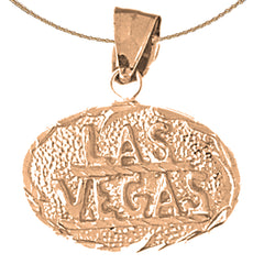 Colgante Las Vegas de oro de 10K, 14K o 18K