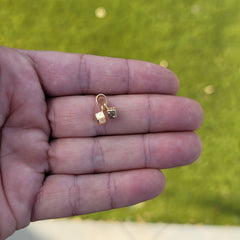 14K or 18K Gold Dice Pendant