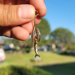 10K, 14K or 18K Gold Marlin Pendant