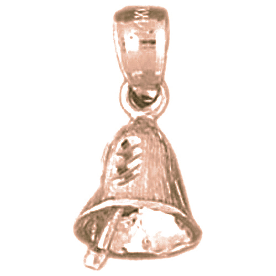 14K or 18K Gold Christmas Bell Pendant