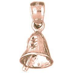 14K or 18K Gold Christmas Bell Pendant