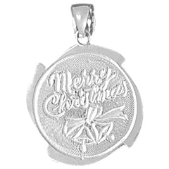 10K, 14K or 18K Gold Merry Christmas Pendant