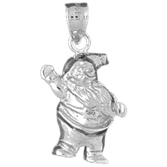 10K, 14K or 18K Gold Santa Clause Pendant