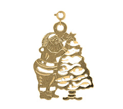 14K or 18K Gold Christmas Tree Pendant