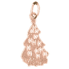 14K or 18K Gold Christmas Tree Pendant