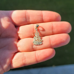 14K or 18K Gold Christmas Tree Pendant