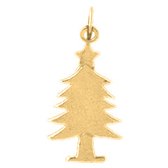 14K or 18K Gold Christmas Tree Pendant