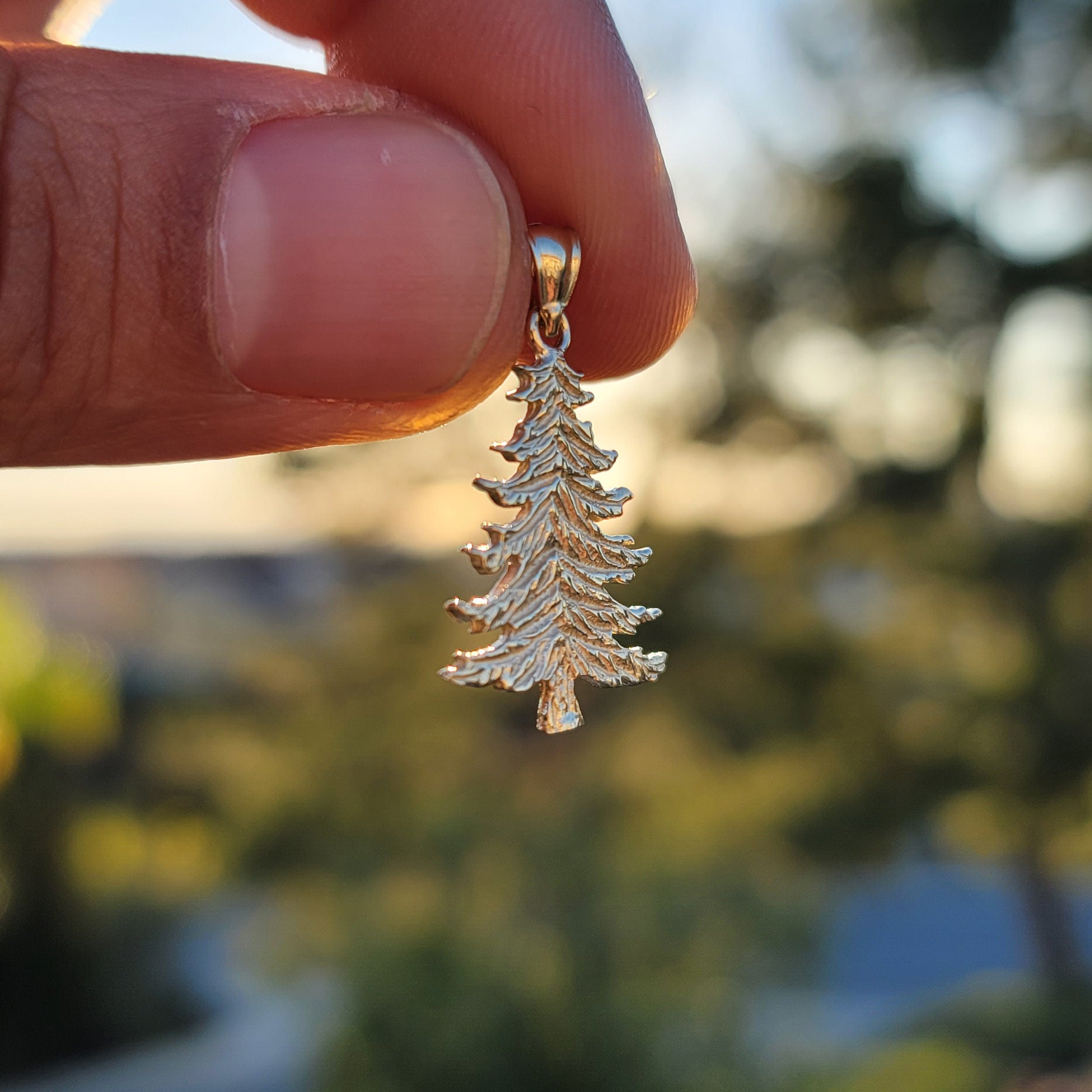 14K or 18K Gold Christmas Tree Pendant