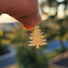 14K or 18K Gold Christmas Tree Pendant