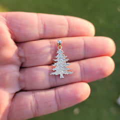 14K or 18K Gold Christmas Tree Pendant