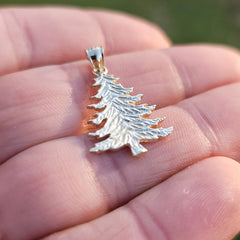 14K or 18K Gold Christmas Tree Pendant