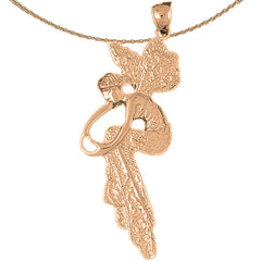 10K, 14K or 18K Gold Fairy Pendant