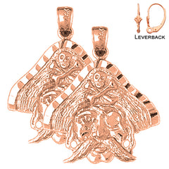 14K or 18K Gold Pirate Earrings