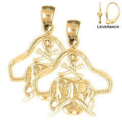 14K or 18K Gold Pirate Earrings