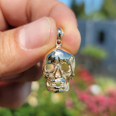 10K, 14K or 18K Gold Skull Pendant