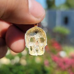 Colgante de Calavera en Oro de 10K, 14K o 18K