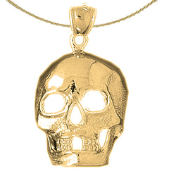 Colgante de Calavera en Oro de 10K, 14K o 18K