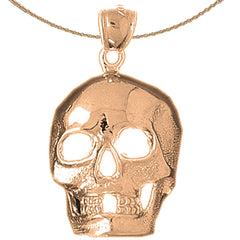 Colgante de Calavera en Oro de 10K, 14K o 18K