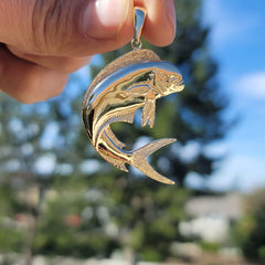 10K, 14K or 18K Gold Mahi-mahi Pendant