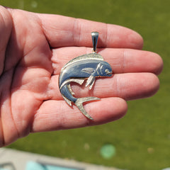 10K, 14K or 18K Gold Mahi-mahi Pendant